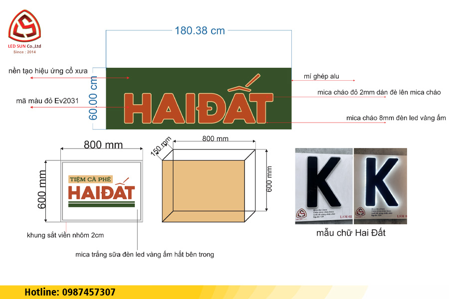 làm bảng hiệu led đẹp